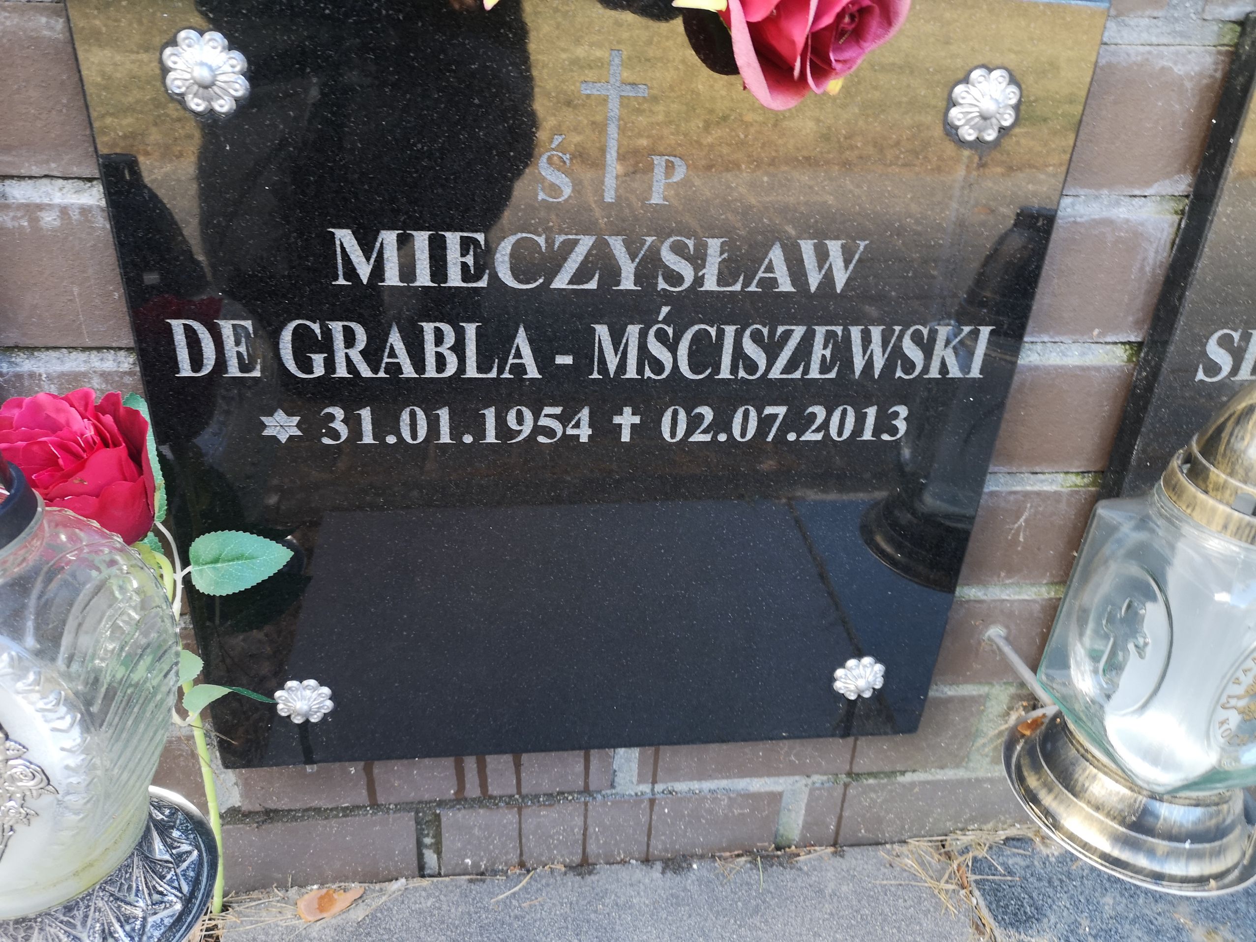 Grób Mieczysław De Grabla Mściszewski