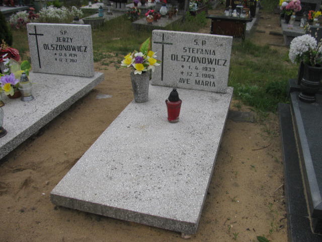 Grób Stefania Olszonowicz