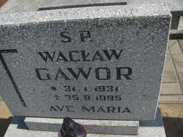 Grób Wacław Gawor