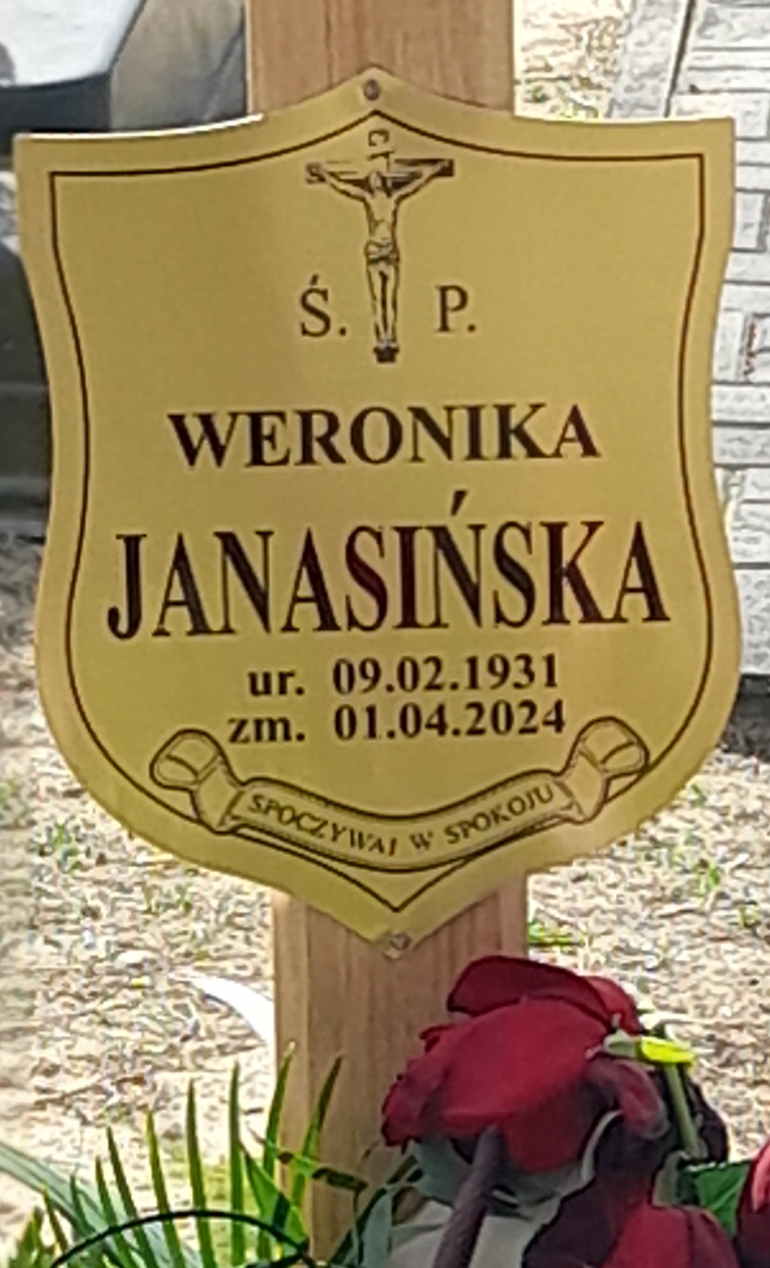 Grób Weronika Janasińska
