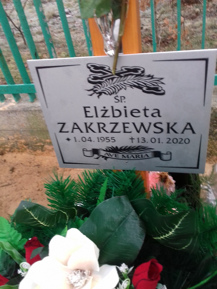 Grób HENRYKA ZAKRZEWSKA