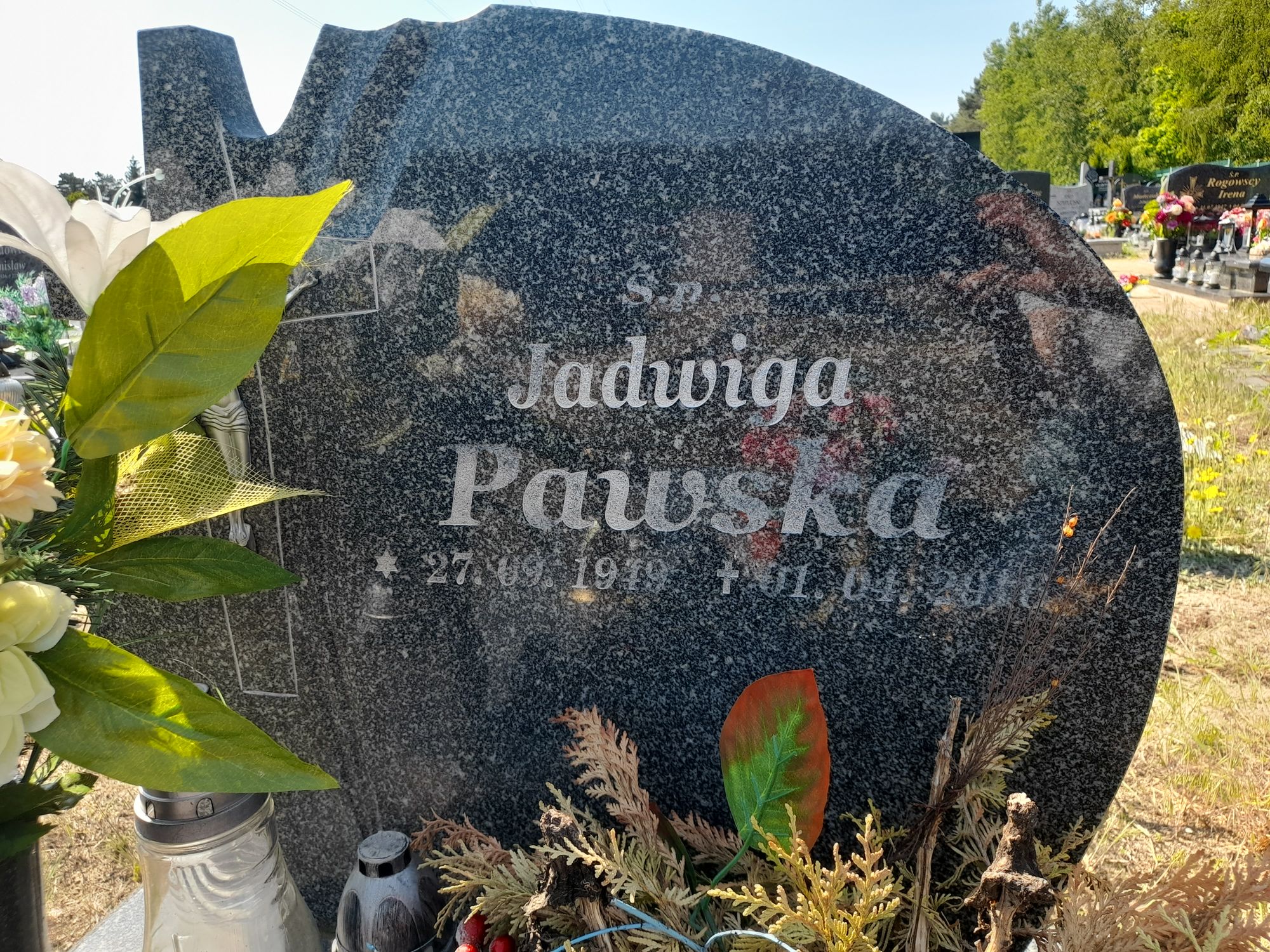 Grób Jadwiga Pawska