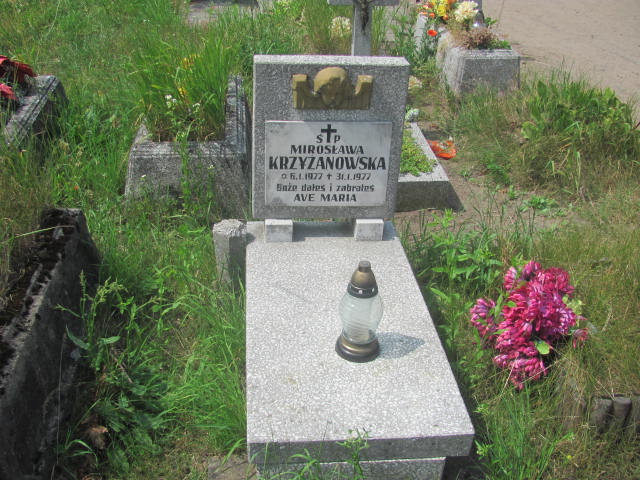 Grób Mirosława Krzyżanowska